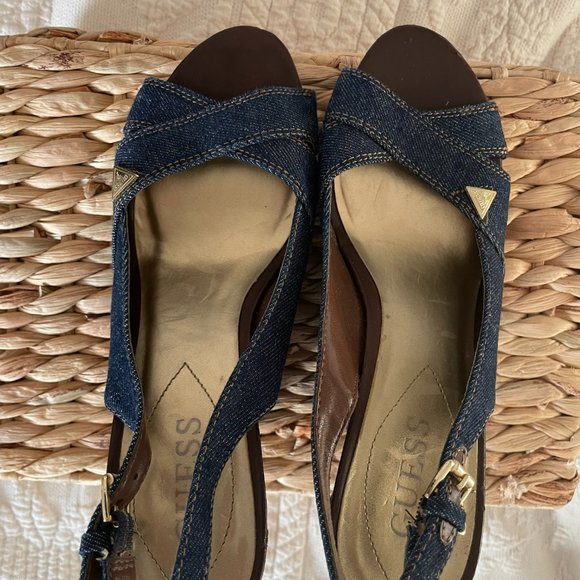 GUESS Denim Wedges - Picture 5 of 6